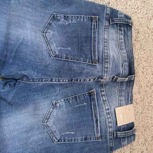 Jean with rhinestones new, size M 38 10, blue