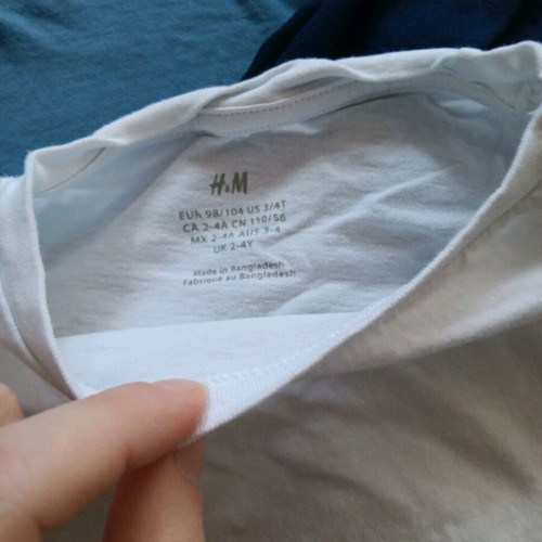 H&M boys' long sleeve cotton shirts 98/104 cm