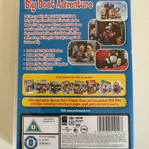 Peppa Pig and Postman Pat DVDs used for babies, set of 3