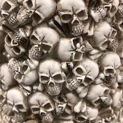 3D Beer Mug Stainless Steel and Resin 450ml Medieval Skull