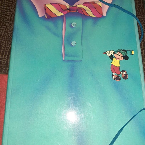 Mickey Mouse folder new, set of 2 with t-shirt and shirt designs
