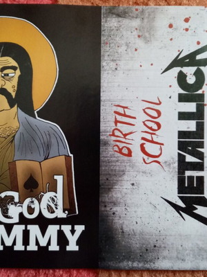 Metal Hammer Metallica & Motörhead sticker and card