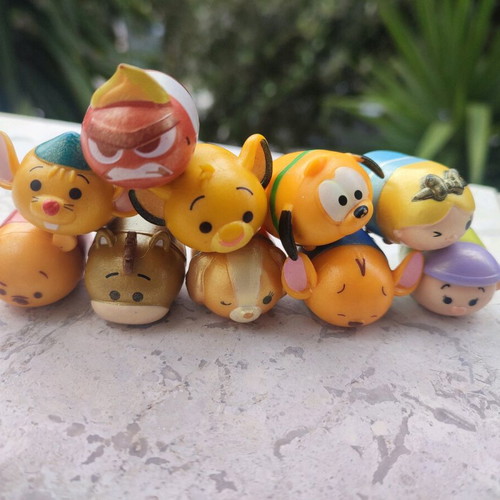 Tsum Tsum figures used, pack of 10 authentic