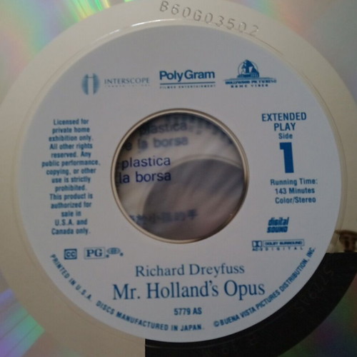 Mr. Holland's Opus 1995 LaserDisc widescreen edition, like new