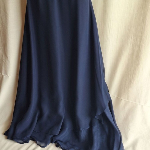 Navy Blue Evening Maxi Dress 3 Piece Set Medium, like new