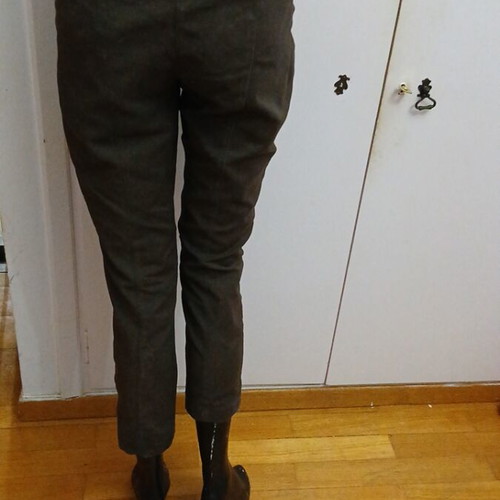 Women's pants used, size M 38 10, brown, five-pocket