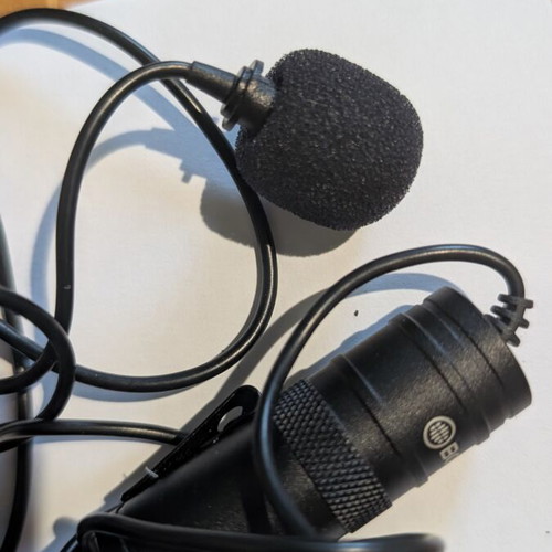Boya BY-M1 condenser lapel microphone used, clip missing