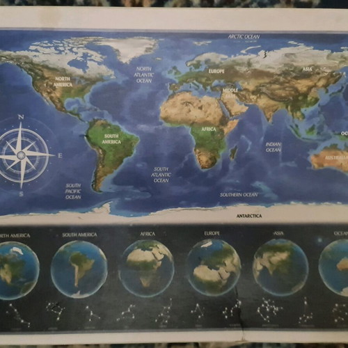 Puzzle Planet Earth 1000 pieces used