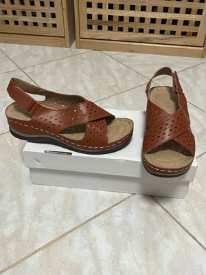 Alta Moda sandals No 37 leather anatomical new brown