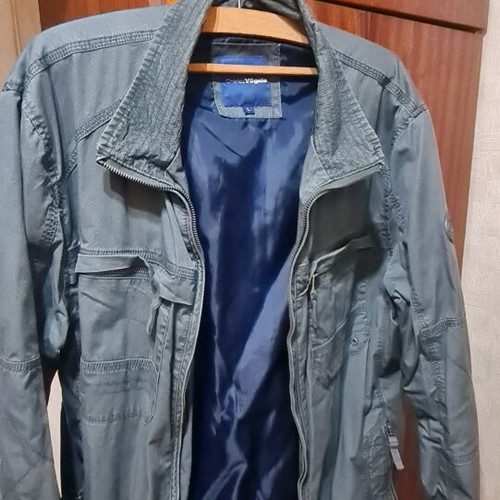 Jackets like new, sizes L and XL, green, fabric