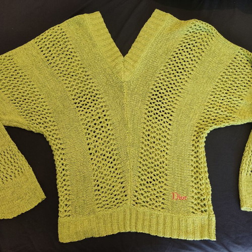 Christian Dior Boutique knit sweater green like new authentic