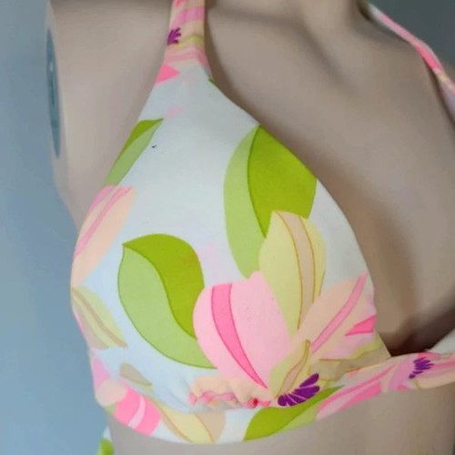 Swimwear top used, multicolor