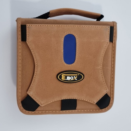 CD/DVD case for 40 discs, new, suede leather