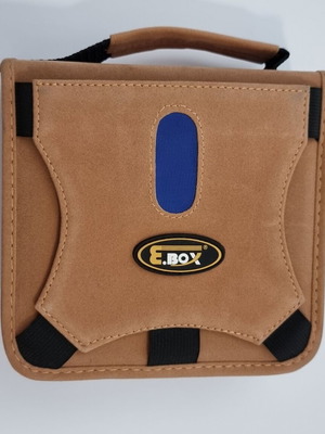 CD/DVD case for 40 discs, new, suede leather