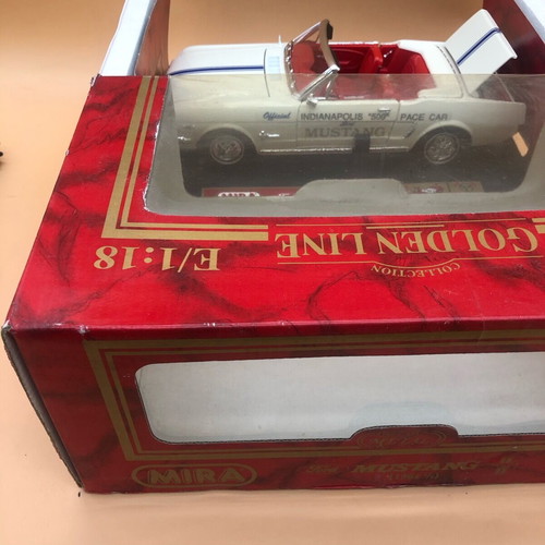 Ford Mustang Blanc "Indianapolis 500 Pace Car" 1964 Mira used 1/18 model