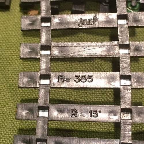 Jouef curved rails code 870 used, pack of 10, HO scale 1/87