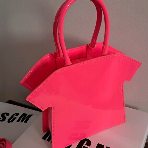 MSGM Tote Bag new, fuchsia synthetic material