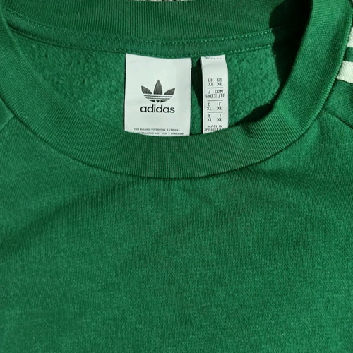 Adidas hoodie new, size XL, green with three stripes