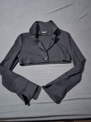 Paranoia black bolero jacket with black details