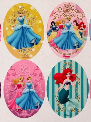 Disney Princesses iron-on patches new, set of 8