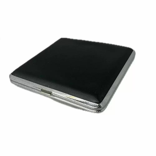 Cigarette case for 20 cigarettes black monochrome new