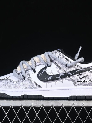 Nike Dunk Low Custom new sneakers with blue and grey minimalist design