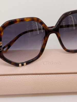 Chloe women's sunglasses with brown tortoise and grey gradient lens CH0105S 004 new