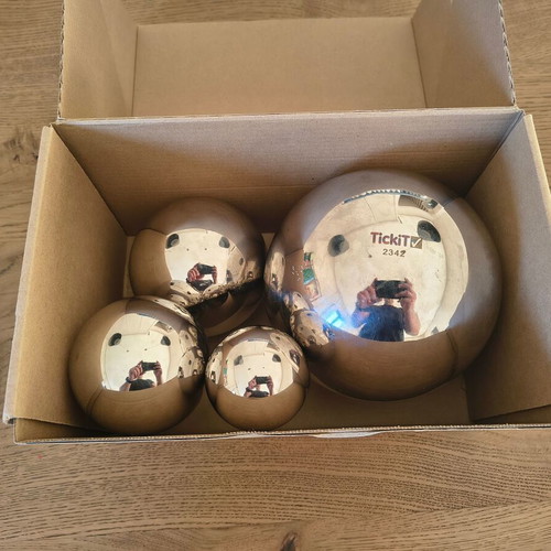 Tickit Sensory Reflective Silver Balls like new