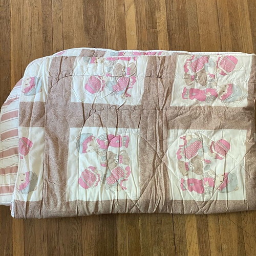 Children's quilt used with few blue stains 1.70x1.20