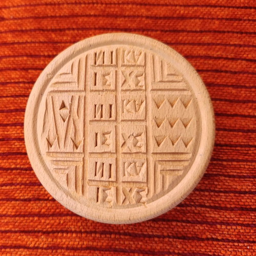 Handmade prosphoro stamps 12 and 9cm like new