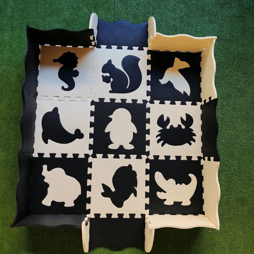 Foam Educational Baby Floor Puzzle with 25 Animal Pieces like new