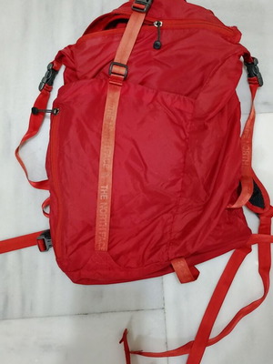 Northface red backpack used, waterproof with 4 compartments