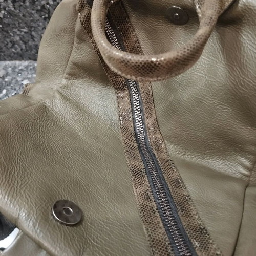 Privata backpack and shoulder bag like new, khaki