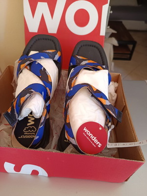 Wonders platform sandals new, multicolor, size 38