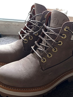 Lumberjack Kristy leather ankle boots new, gray and beige, size 36