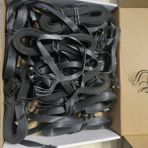 Flat 7-conductor cables new, pack of 16, 3 meters each