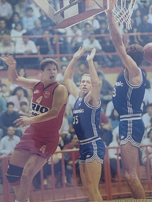 Basketball photo Fanis Christodoulou 1991-92 used, Panionios