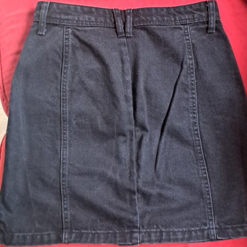 Stradivarius black denim skirt like new, size XS