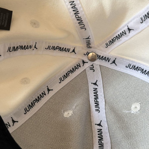 Jordan Jumpman Snapback hat white, like new, one size