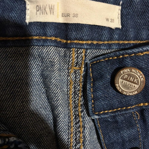 Pink Woman denim skirt like new, size 38