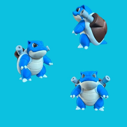 Chibi Blastoise 3D Printed Figure New
