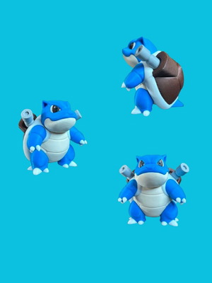 Chibi Blastoise 3D Printed Figure New