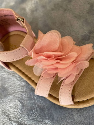 Monsoon παιδικά δερμάτινα πέδιλα Νο 23 ροζ άριστη κατάσταση