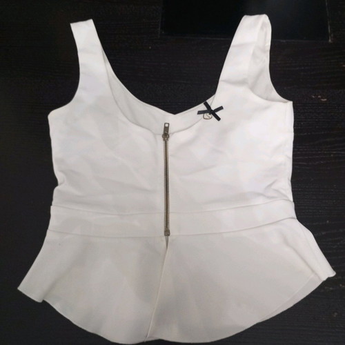 White bustier top like new