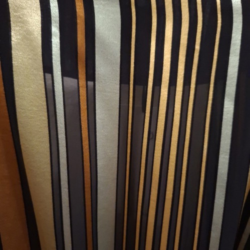 Uterque kimono and belt new, semi-transparent striped, earthy colors