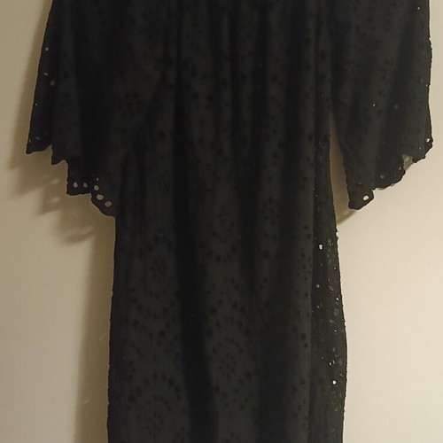 Women's mini dress black lace size XL new