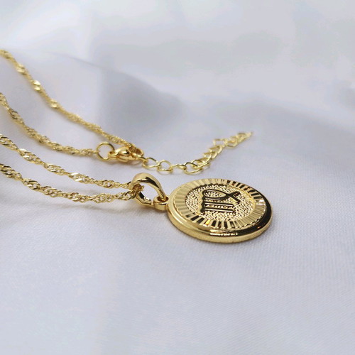 Virgo Zodiac Necklace 18K Gold Plated New