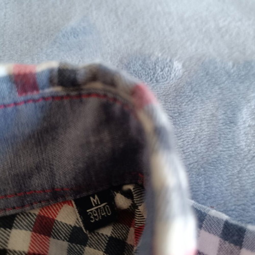 Jupiter men's checked shirt size M 39/40 like new, red black white gray