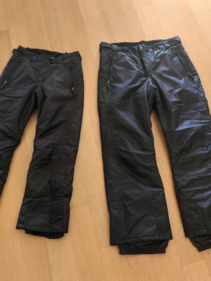 Ski pants used, men's and women's, set of 2