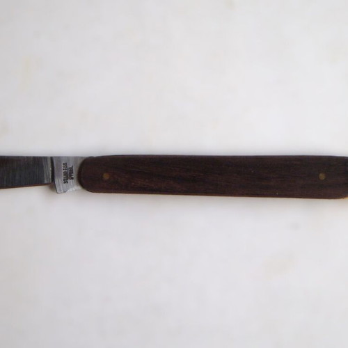 Traditional Vaccination Folding Knife used, stainless steel blade